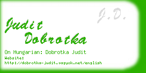 judit dobrotka business card